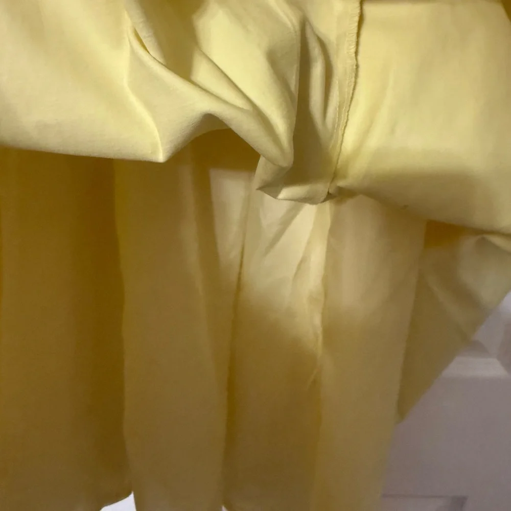H&M Yellow Sleeveless Midi Dress